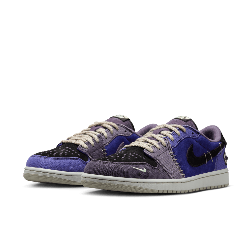 Air Jordan 1 Retro Low Men's Shoes 'Purple/Green/Black'