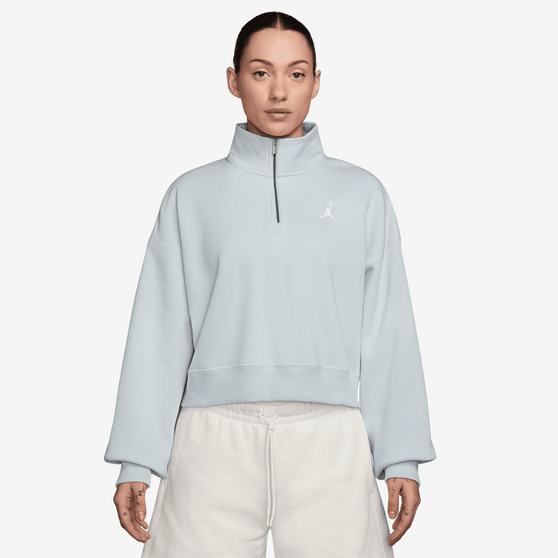 Jordan Brooklyn Fleece Women's 1/4-Zip Top 'Pure Platinum'