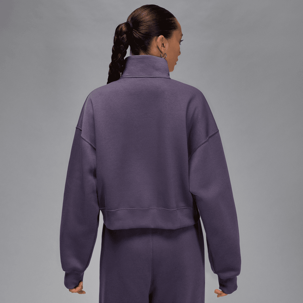 Jordan Brooklyn Fleece Women's 1/4-Zip Top 'Dark Raisin'