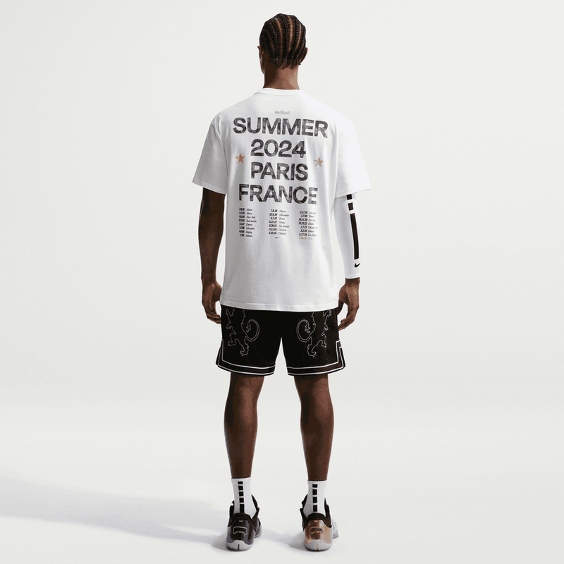 Nike Men's Basketball T-Shirt LeBron James LeBron "Old Glory"  'White'