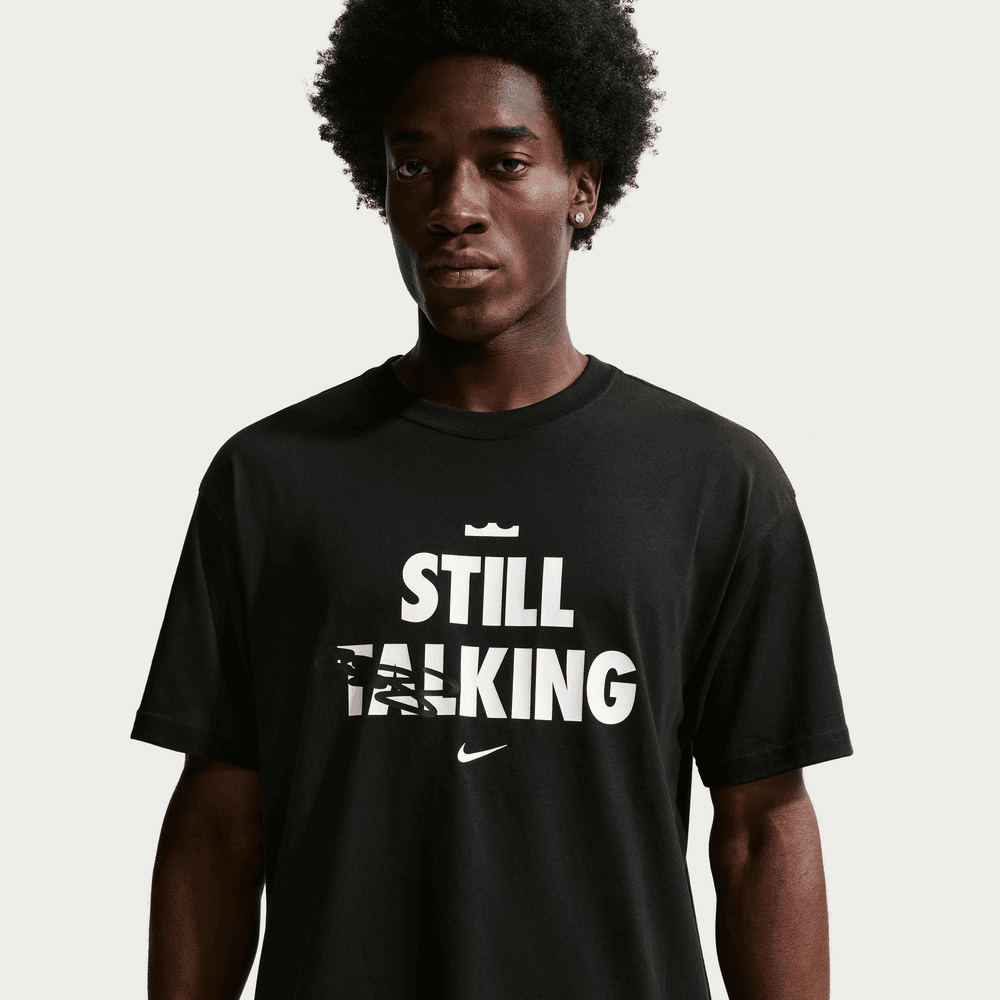 LeBron James LeBron "Shut Up and Dribble" Nike Men's Basketball T-Shirt 'Black'