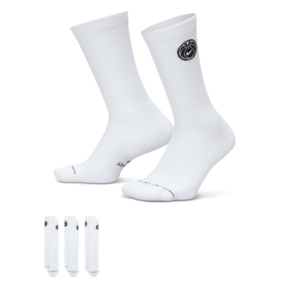 Nike Everyday Elevated Crew Socks (3 Pairs) 'White/Black'