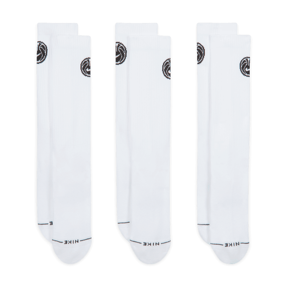 Nike Everyday Elevated Crew Socks (3 Pairs) 'White/Black'