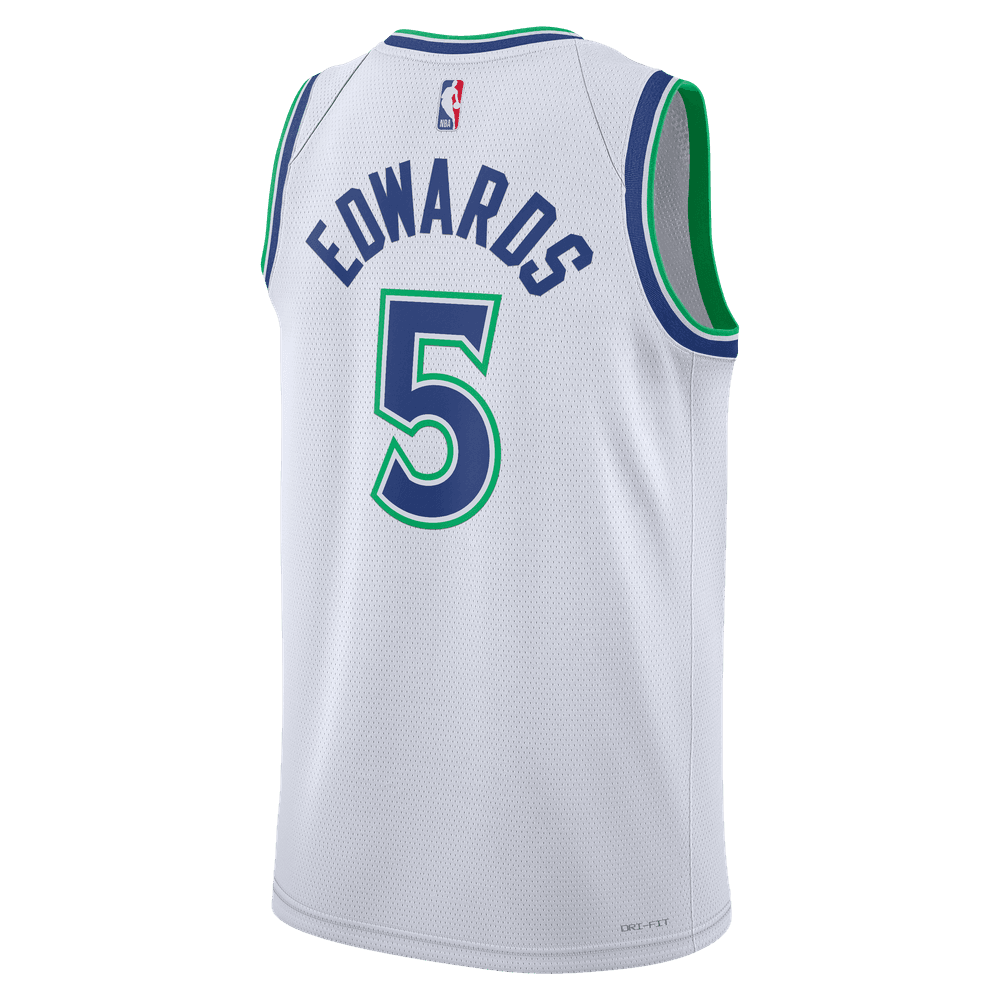 Anthony Edwards Minnesota Timberwolves Association Edition Men's Nike Dri-FIT NBA Swingman Jersey 'White'