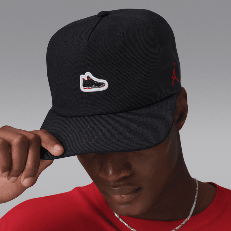 Jordan Pro Unstructured AJ4 Patch Hat 'Black/Red'