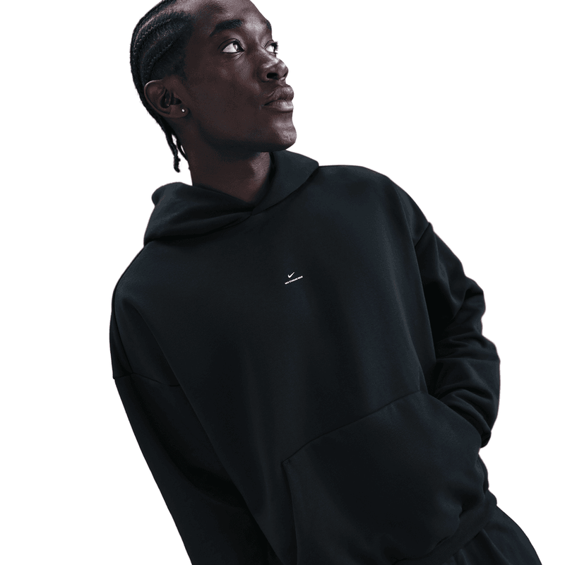 Nike Standard Issue Men's Therma-FIT Brushed Basketball Pullover Hoodie 'Black/Ivory'