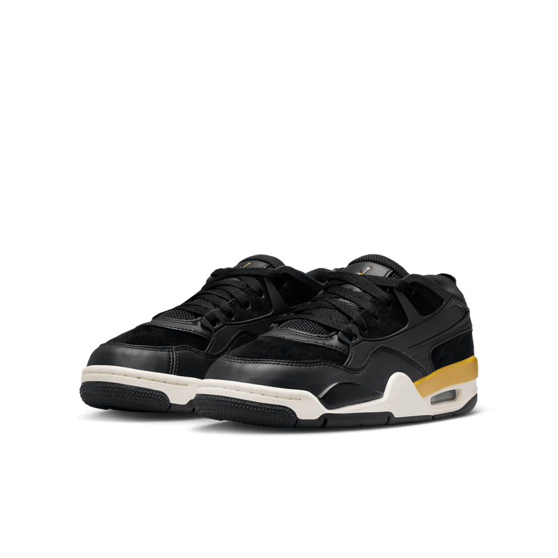 Air Jordan 4 RM Big Kids' Shoes (GS) 'Black/Gold'