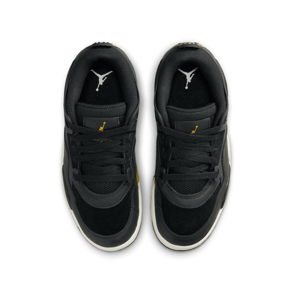 Air Jordan 4 RM Big Kids' Shoes (GS) 'Black/Gold'
