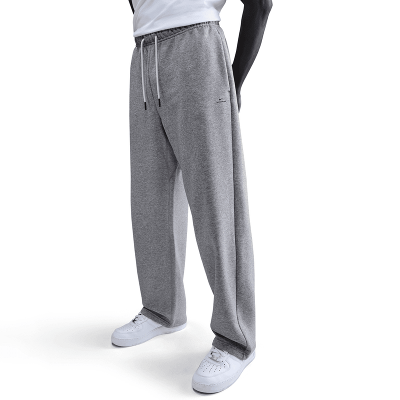 Nike Standard Issue Men's Therma-FIT Brushed Open-Hem Basketball Pants 'Grey Heather'