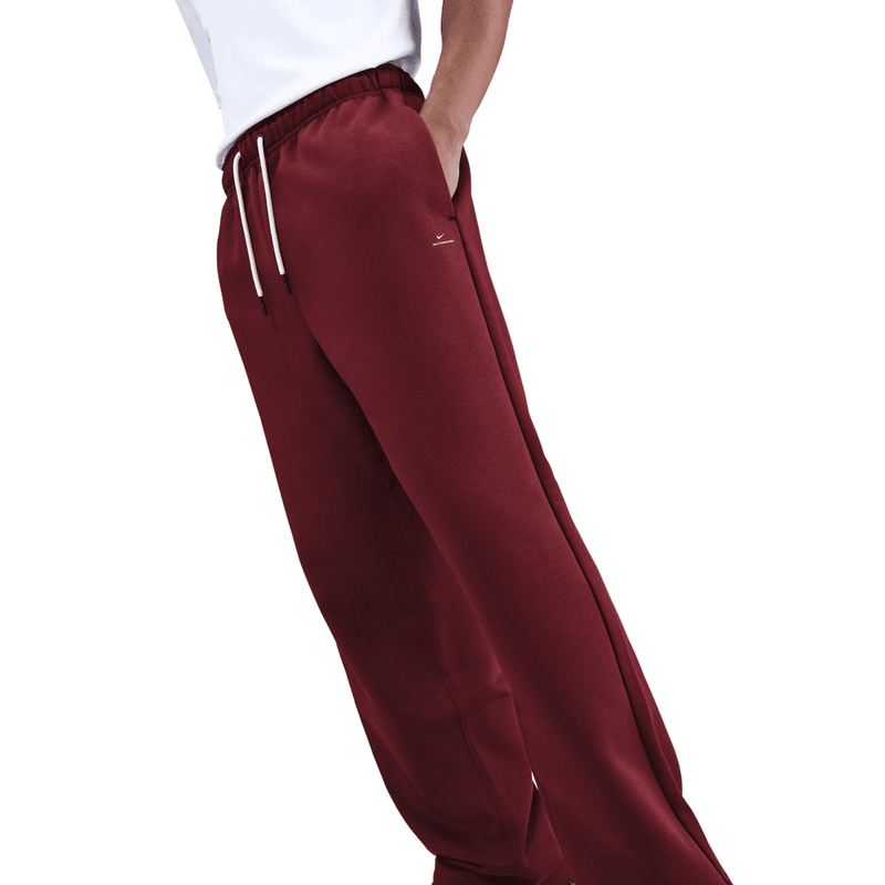 Nike Standard Issue Men's Therma-FIT Brushed Open-Hem Basketball Pants 'Dark Team Red'