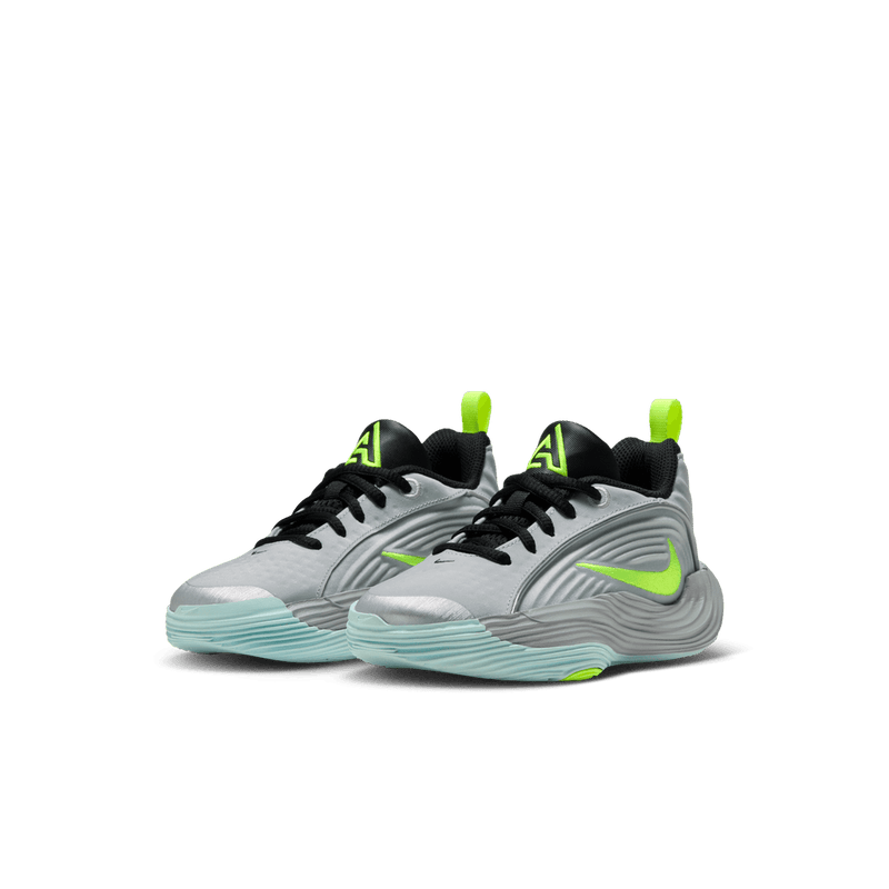 Giannis Antetokounmpo Giannis Immortality 5 Little Kids' Basketball Shoes (PS) 'Silver/Volt/Black'