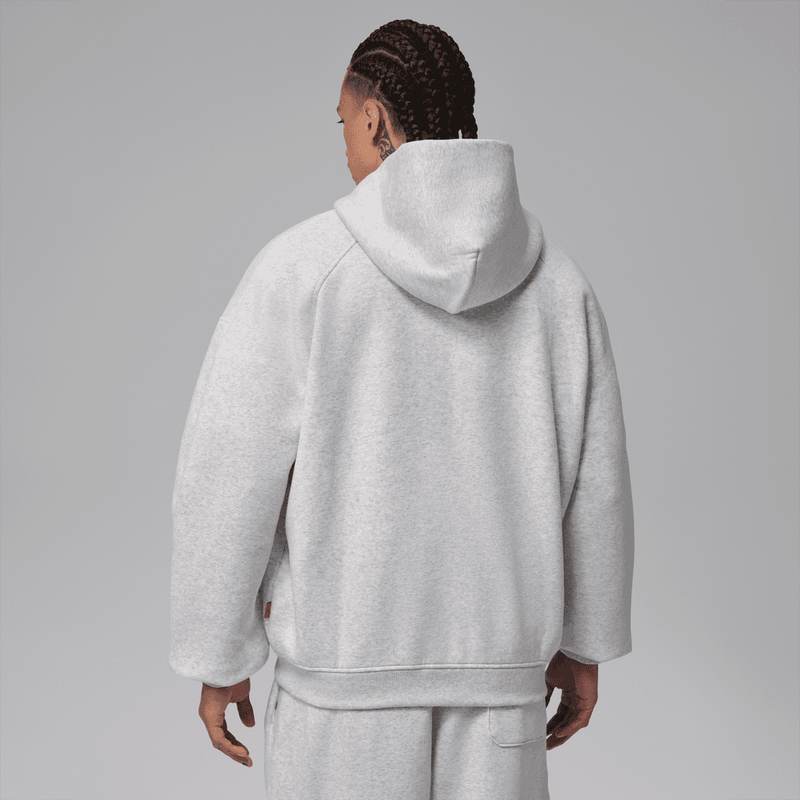 Jordan Brooklyn Men's Oversized Fleece Full-Zip 'Grey'