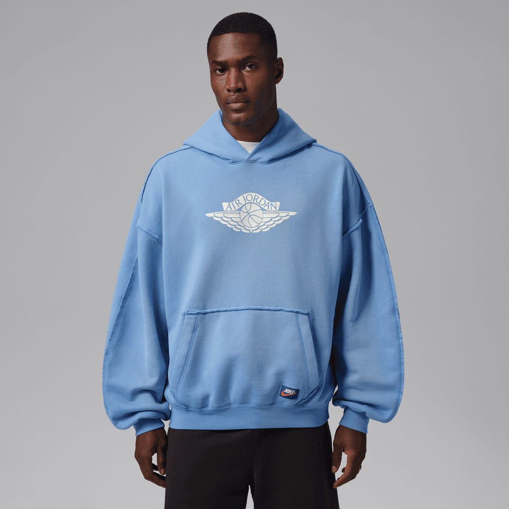 Jordan Flight Wings Men's Fleece Pullover Hoodie 'Blue Beyond'