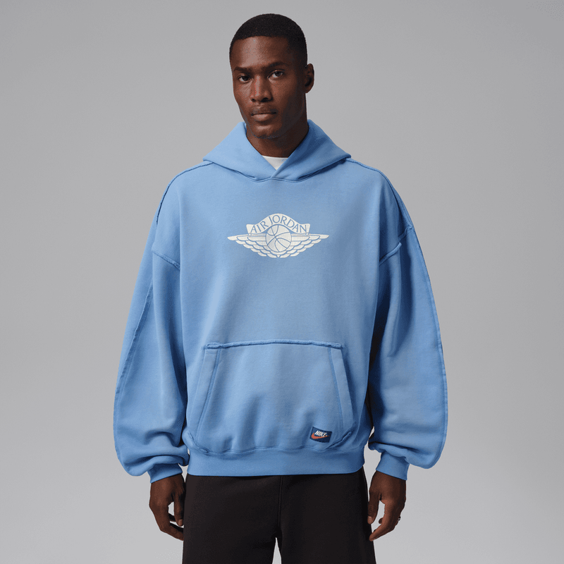 Jordan Flight Wings Men's Fleece Pullover Hoodie 'Blue Beyond'