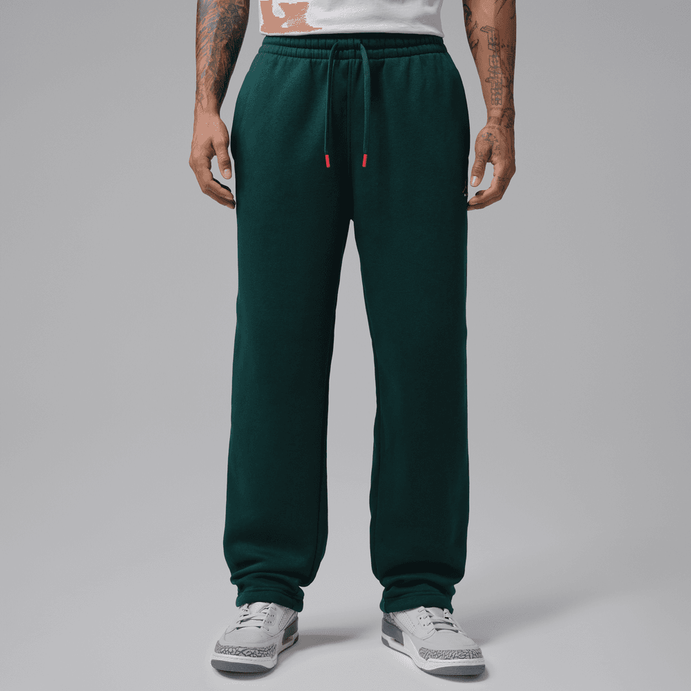 Jordan Brooklyn Men's Statement Fleece Open-Hem Pants 'Midnight Spuce'