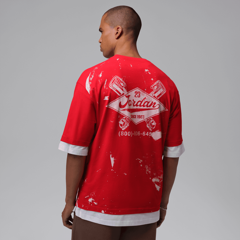 Jordan Brooklyn Men's Graphic T-Shirt 'Red'