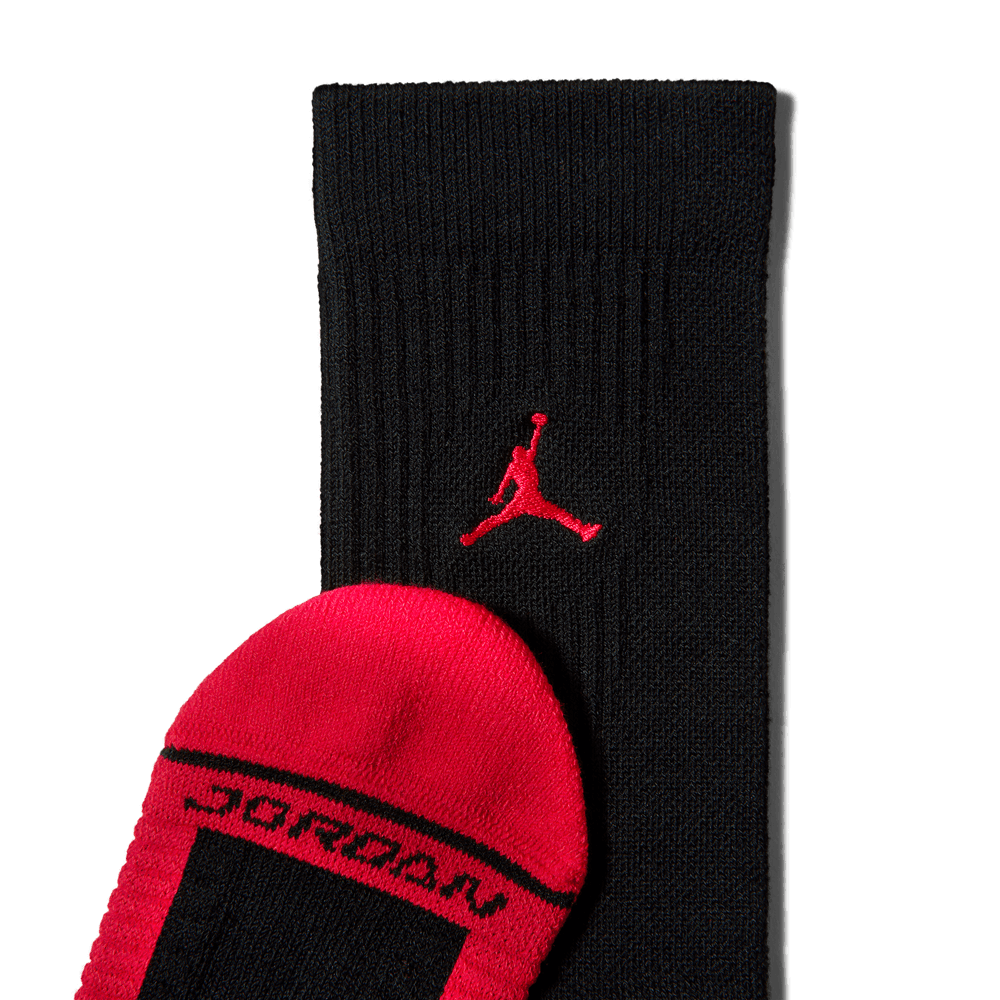 Jordan Elite Crew Socks (1 Pair) 'Black/Red'