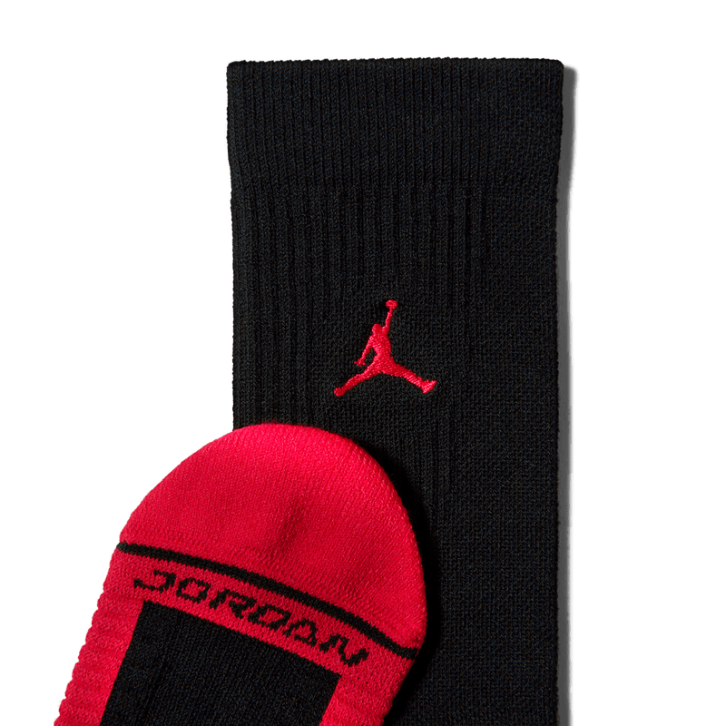 Jordan Elite Crew Socks (1 Pair) 'Black/Red'