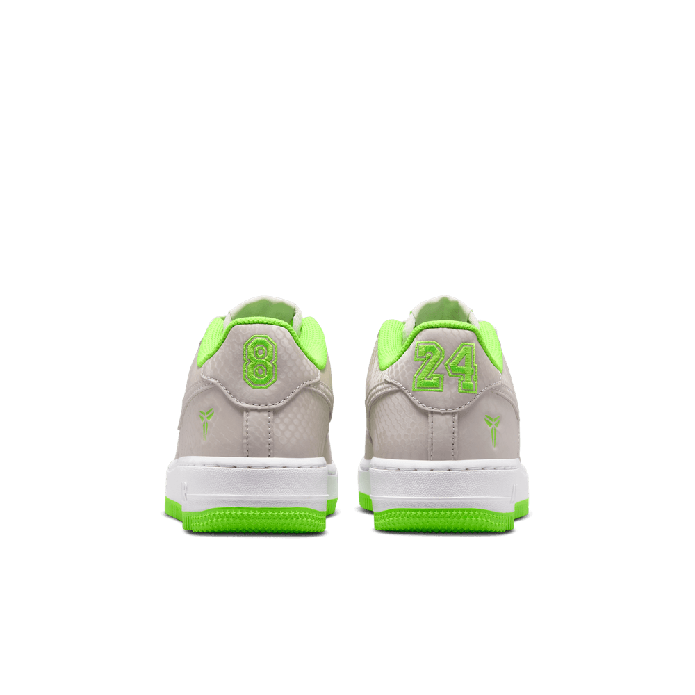 Kobe Bryant Nike Air Force 1 Low Big Kids' Shoes (GS) 'Vast Grey/Electric Green'