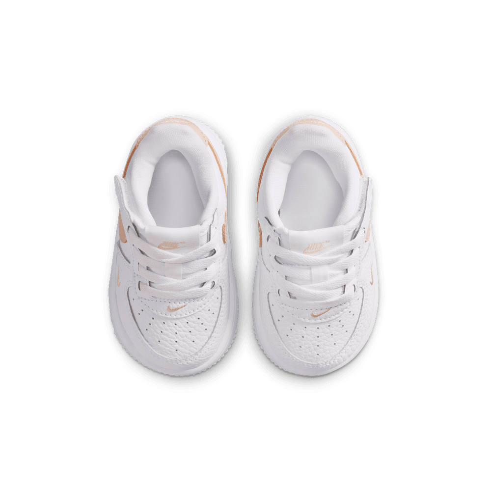 Nike Force 1 Low EasyOn Baby/Toddler Shoes (TD) 'White/Rattan'