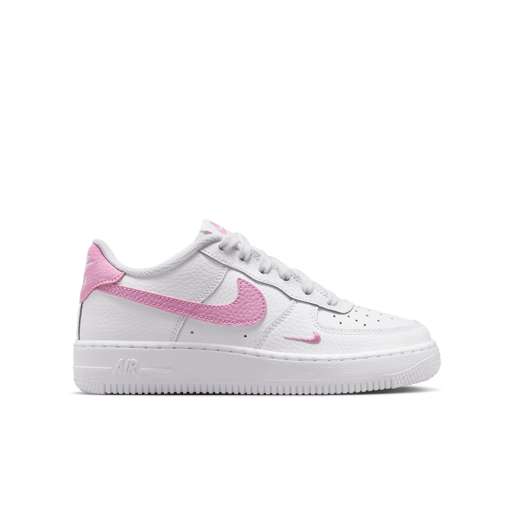 Nike Air Force 1 Big Kids' Shoes (GS) 'White/Magenta'