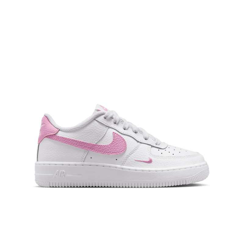 Nike Air Force 1 Big Kids' Shoes (GS) 'White/Magenta'