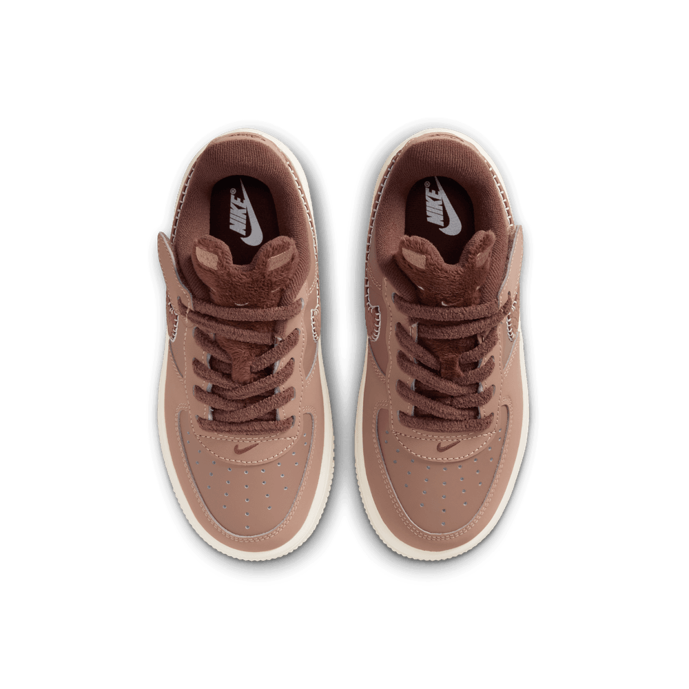Nike Force 1 Low EasyOn Little Kids' Shoes (PS) 'Desert Dust/Brown'
