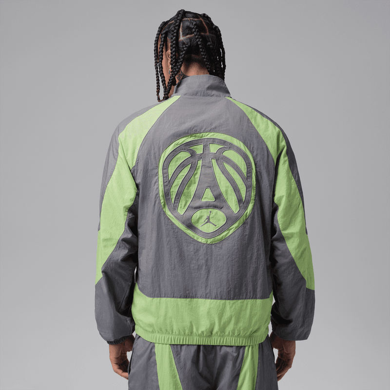 Jordan Sport Quai 54 Men's Jacket 'Gunsmoke/Key Lime'