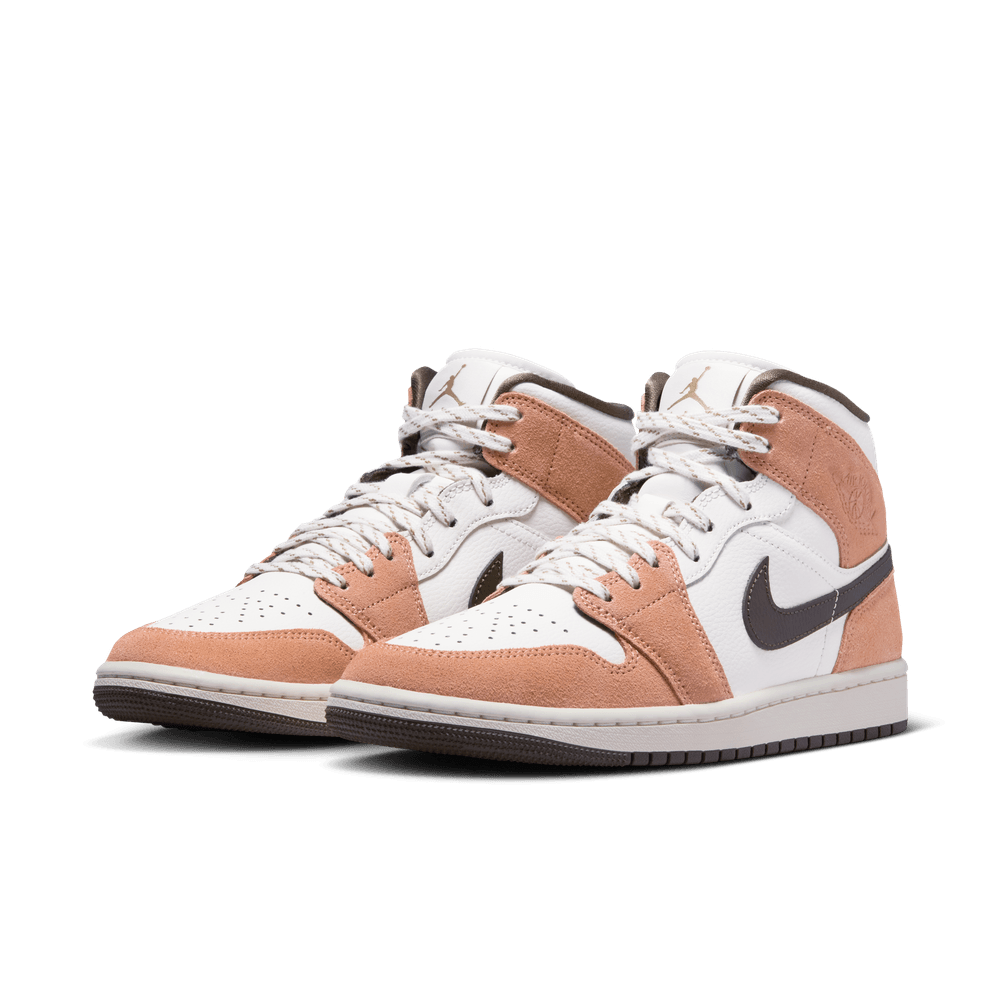 Jordan 1 Mid Women's Shoes 'Sail/Hazel/Cognac'