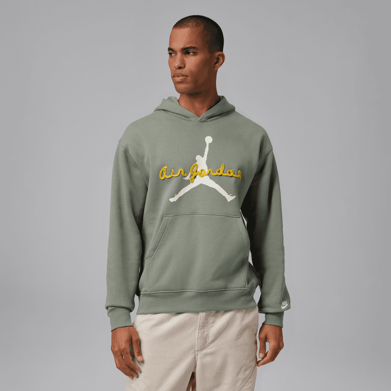 Jordan Brooklyn Fleece Men's Pullover Hoodie 'Vintage Lichen'