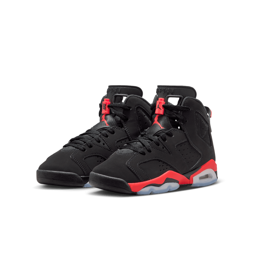 Air Jordan 6 Retro "Infrared" Big Kids' Shoes (GS) 'Black/Crimson'