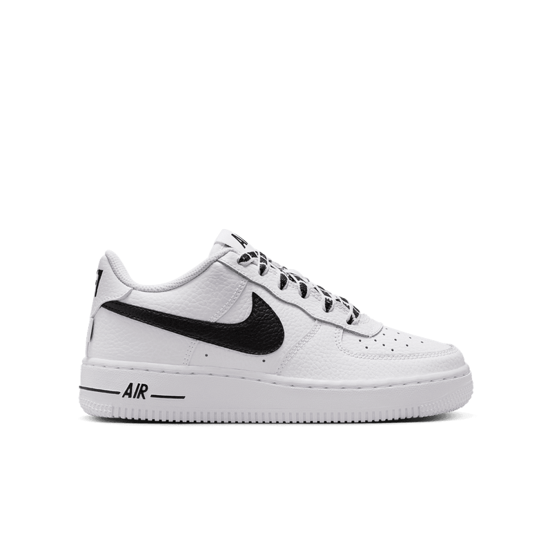 Nike Air Force 1 Low Big Kids' Shoes (GS) 'White/Black'