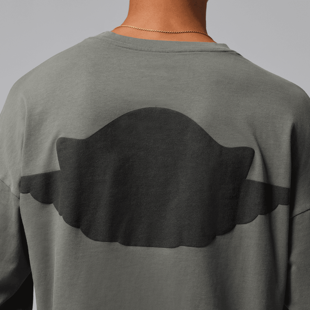 Jordan Wings Long Sleeve T-Shirt 'River Rock'