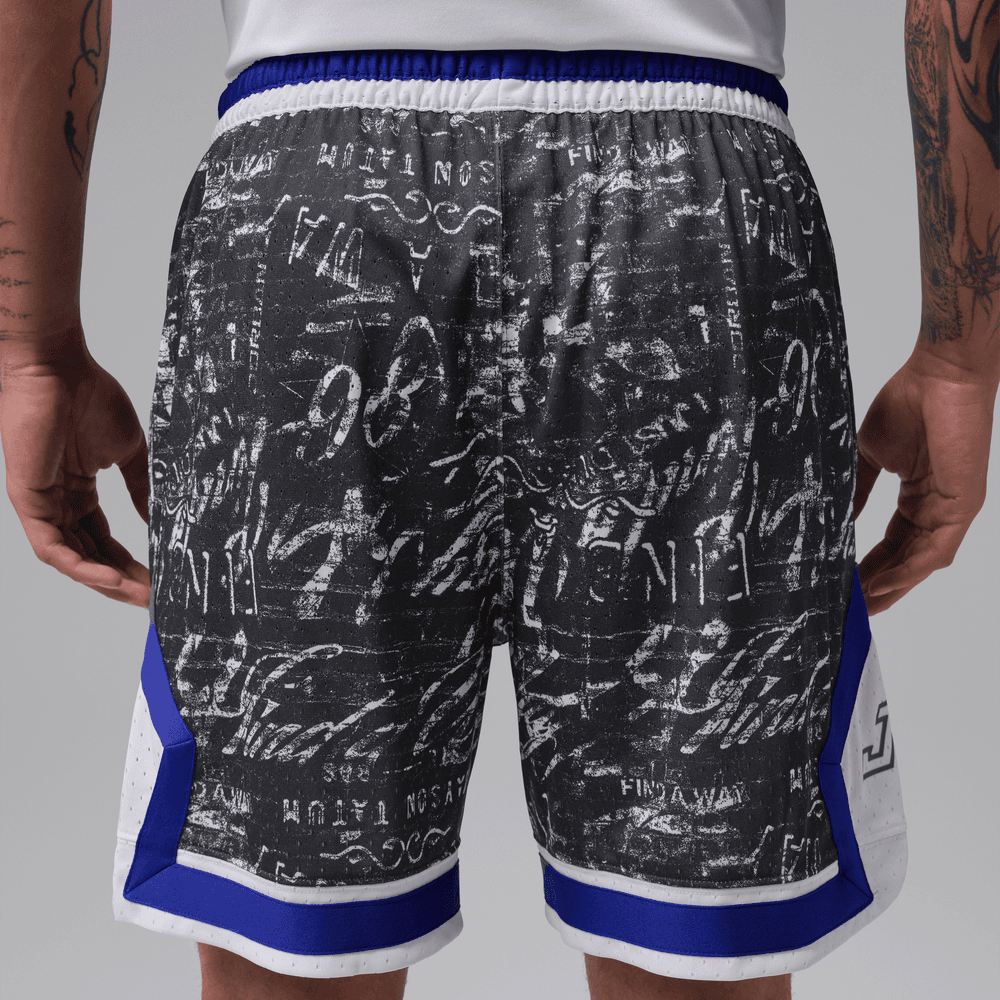 Tatum Sport Men's Dri-FIT Diamond Basketball Shorts 'White/Concord'