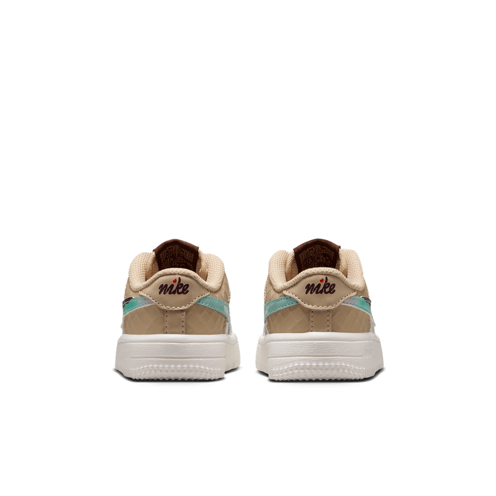 Nike Force 1 Low Baby/Toddler Shoes (TD) 'Sail/Multi/Sesame'