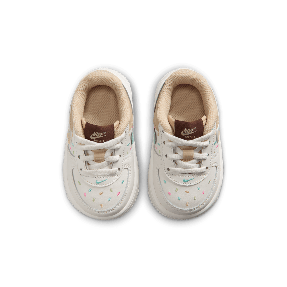 Nike Force 1 Low Baby/Toddler Shoes (TD) 'Sail/Multi/Sesame'