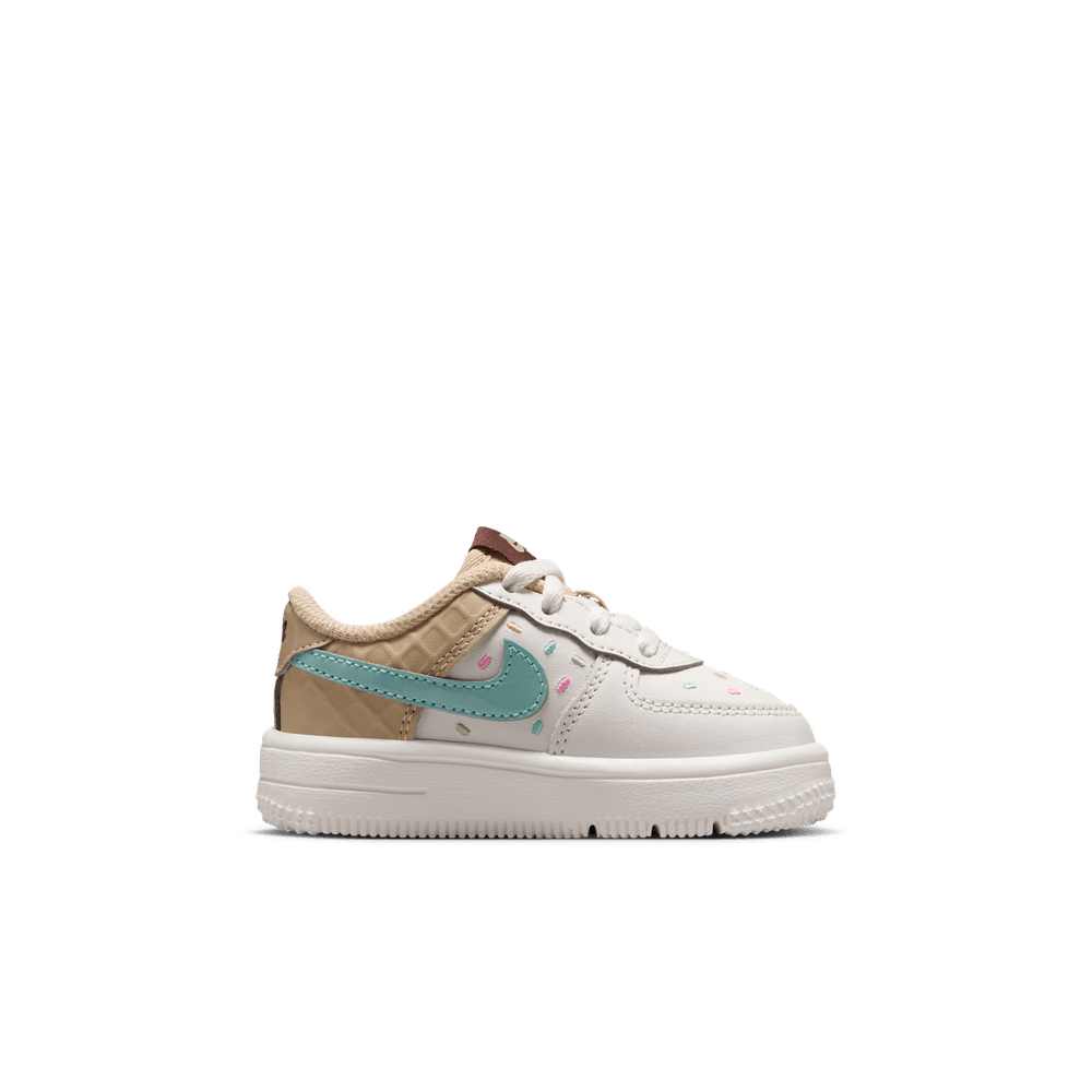 Nike Force 1 Low Baby/Toddler Shoes (TD) 'Sail/Multi/Sesame'