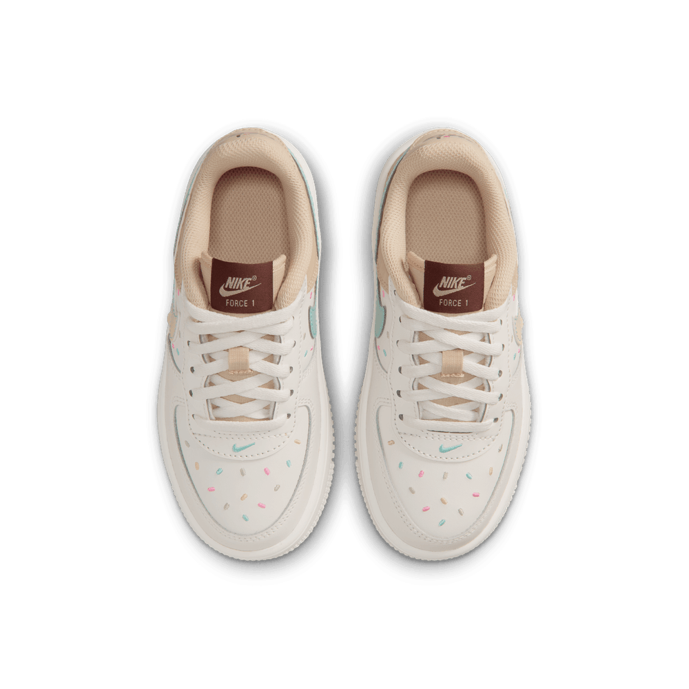 Nike Force 1 Low Little Kids' Shoes (PS) 'Sail/Multi/Sesame'