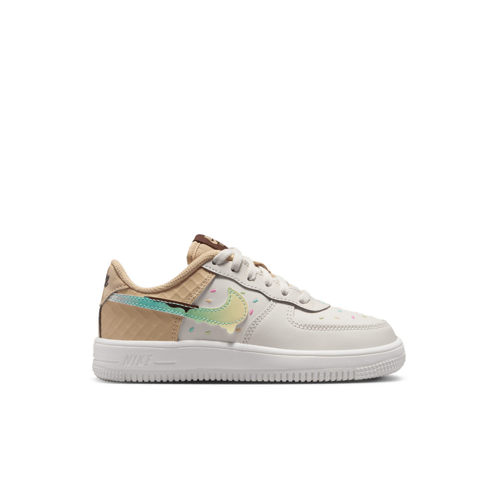 Nike Force 1 Low Little Kids' Shoes (PS) 'Sail/Multi/Sesame'