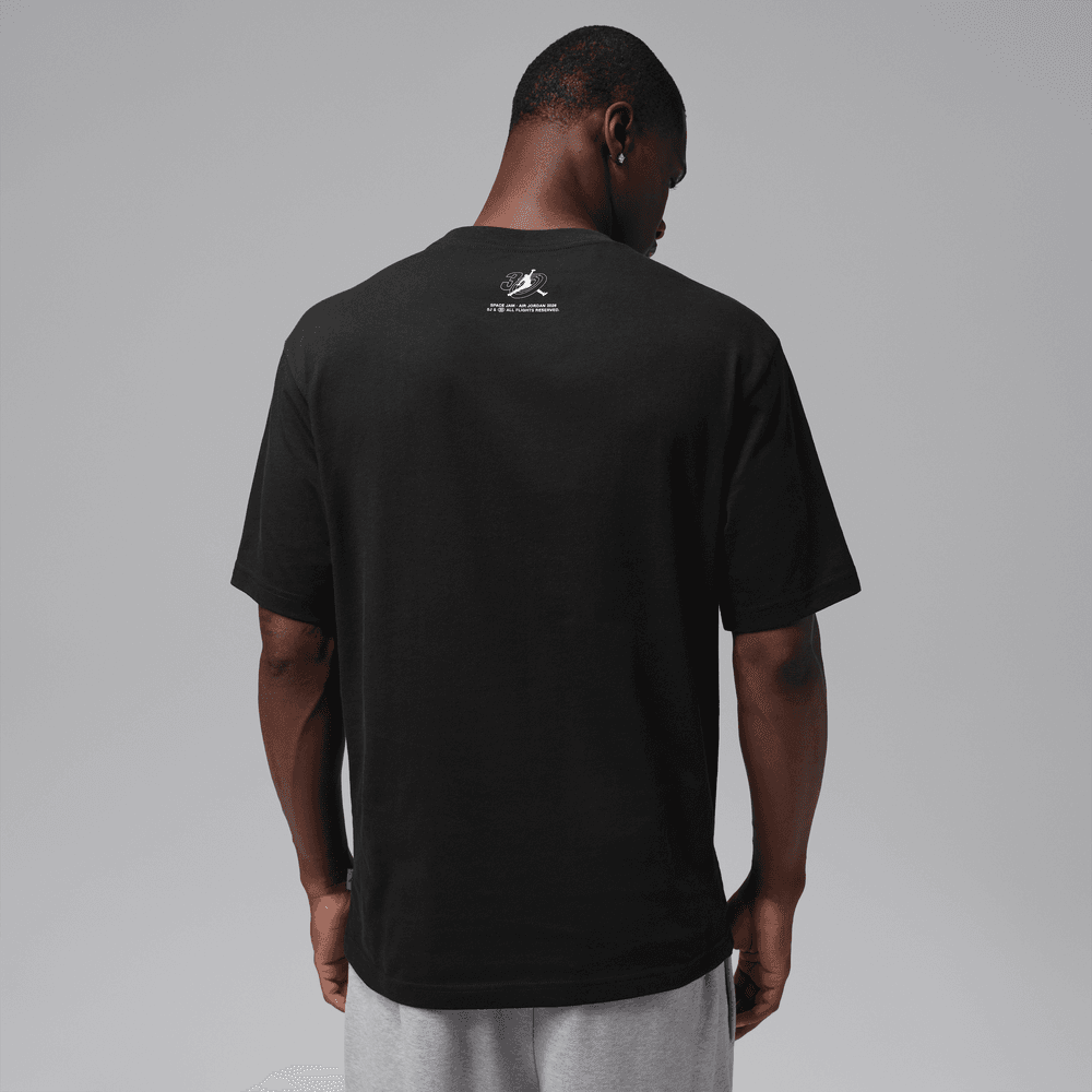 Jordan Brooklyn Space Jam Men's Wings Crew-Neck T-Shirt 'Black'