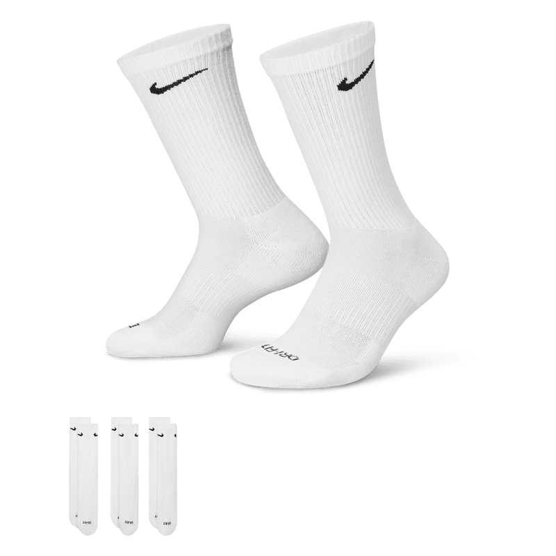 Nike Everyday Plus Cushioned Training Crew Socks (3 Pairs) 'White/Black'