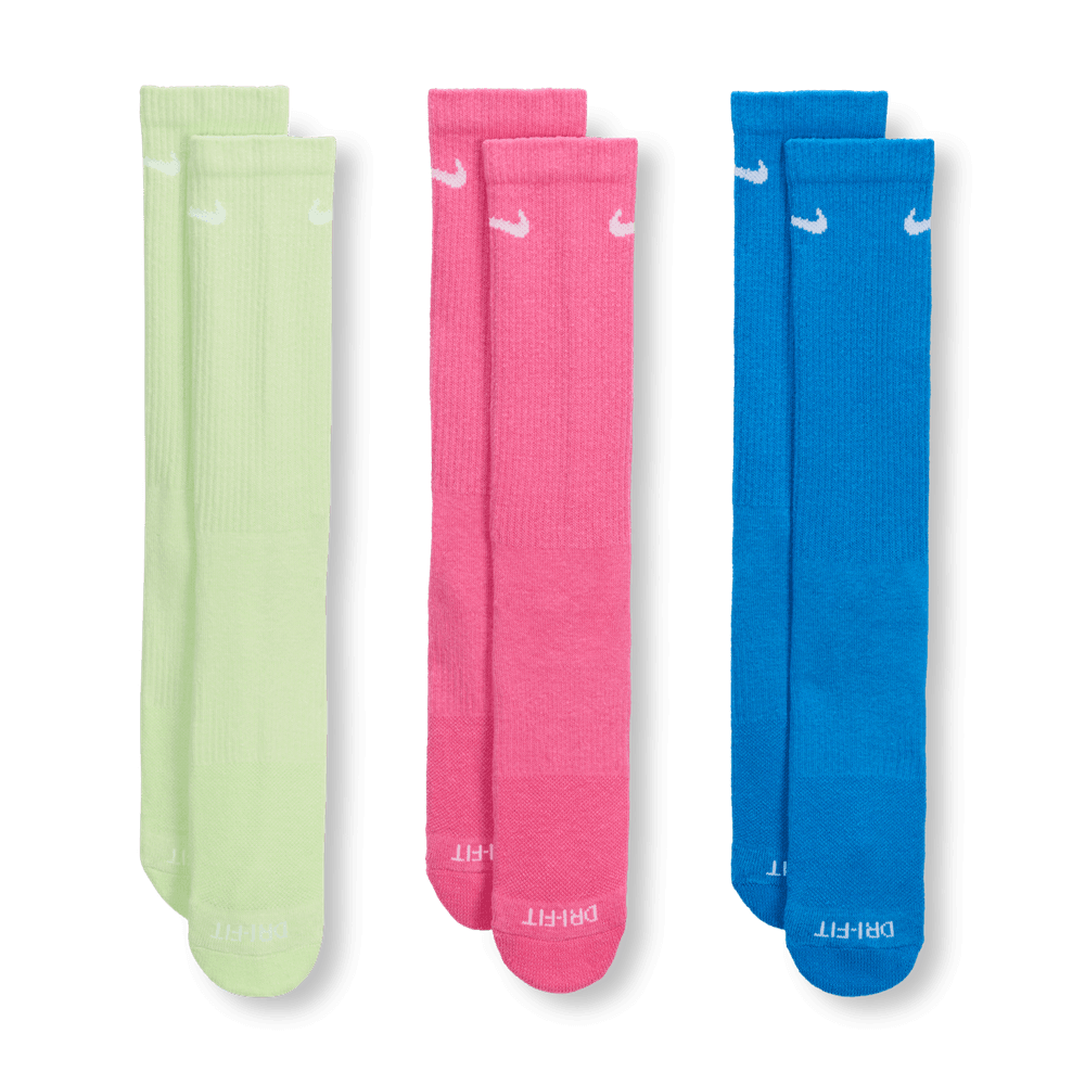 Nike Everyday Plus Cushioned Training Crew Socks (3 Pairs) 'Multi'