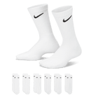 Nike Everyday Kids' Cushioned Crew Socks (6 Pairs) 'White/Black'