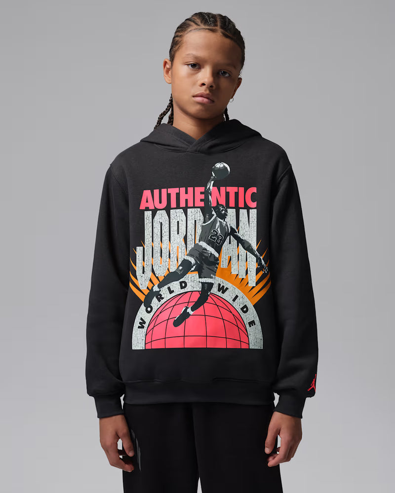 Jordan Big Kids Authentic Worldwide Hoodie