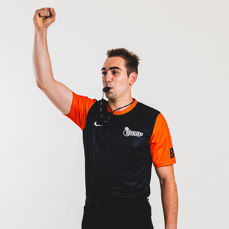 AWBB Refspect Referee Shirt Men 'Black/Orange'