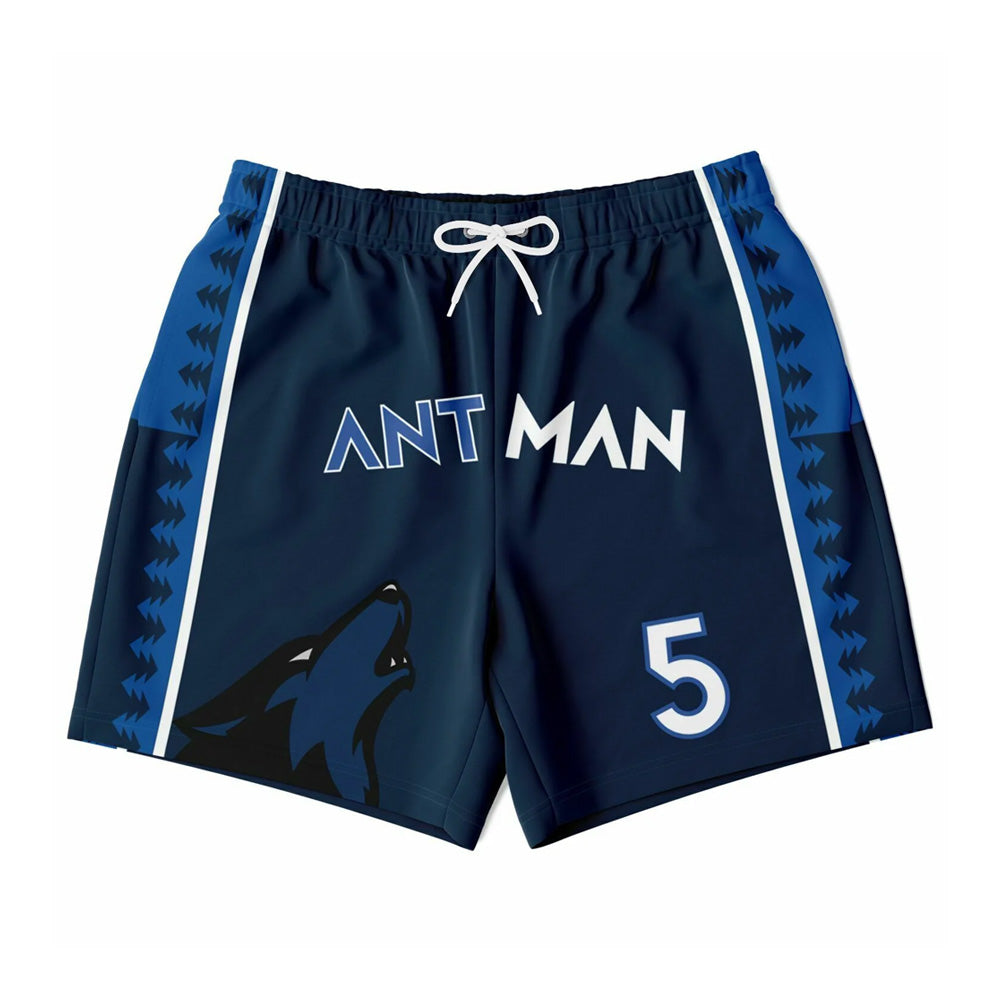 DearBBall Fashion Short - Anthony Edwards Ant-Man 'Blue'