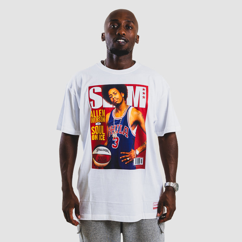 Mitchell & Ness NBA Slam Cover Tee Philadelphia 76ers Allen Iverson 'White'