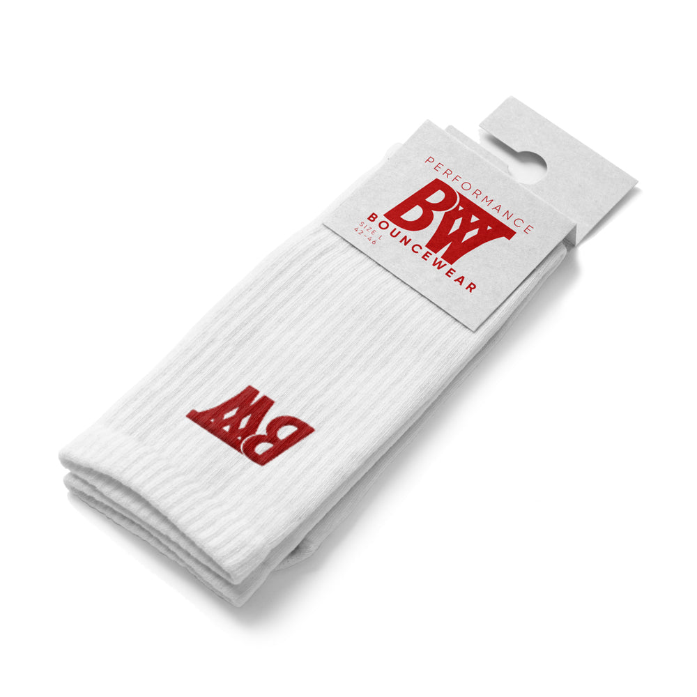 Bouncewear Premium Performance Sock 'White/Red'