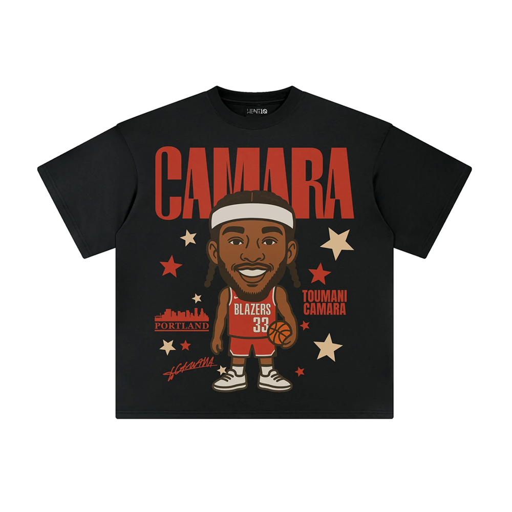 Athentiq Toumani Camara Cartoon T-Shirt 'Black'