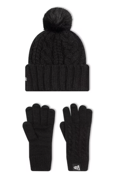 New Era Youth Beanie And Gloves Set New-York Yankees 'Black'